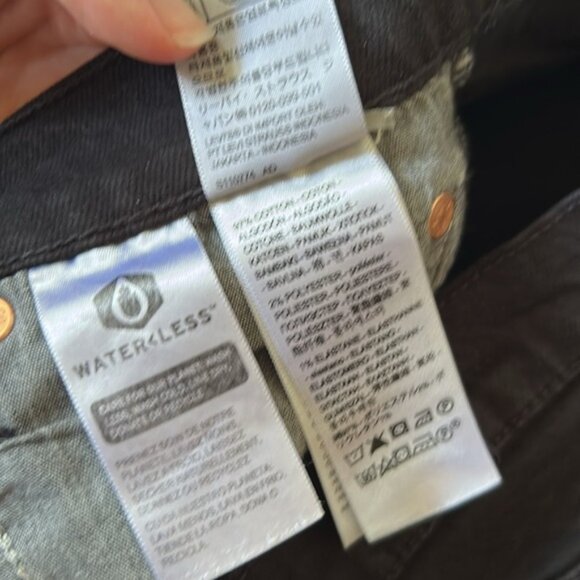 Levi’s Straight Leg Black High Waist Jeans - Picture 6 of 11